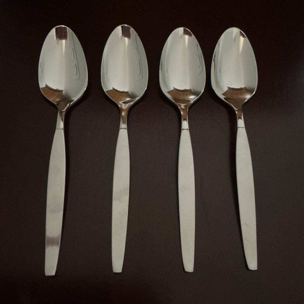 Oneida Community FROSTFIRE Teaspoons (Set of 4) Stainless 6"